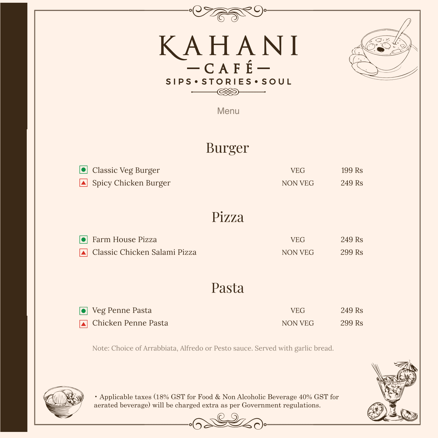 Kahani Café Menu Page 4